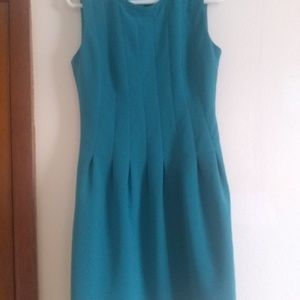 LAST CHANCE Size 10 H&M Teal Pleated Midi Dress